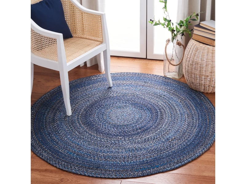 Tapis côtier lucero bleu marine 91 x 91 cm  - Conforama D