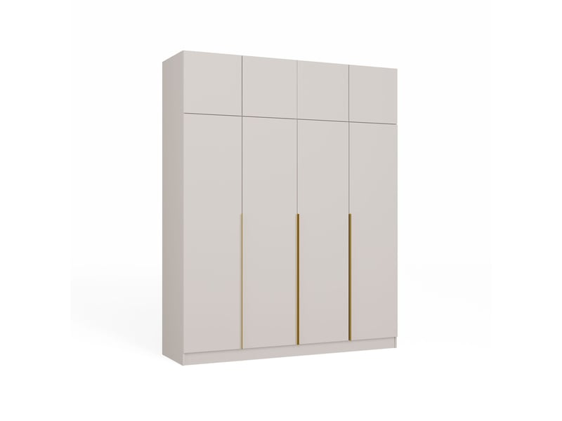  Senso 4d - armoire haute avec rehausse - portes, étagères - 200x250x56,5 cm - beige cachemire  - Conforama A