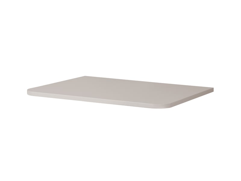  Plan de travail linea 60 cm cachemire mat pour meuble de salle de bain avec angles arrondis  - Conforama E