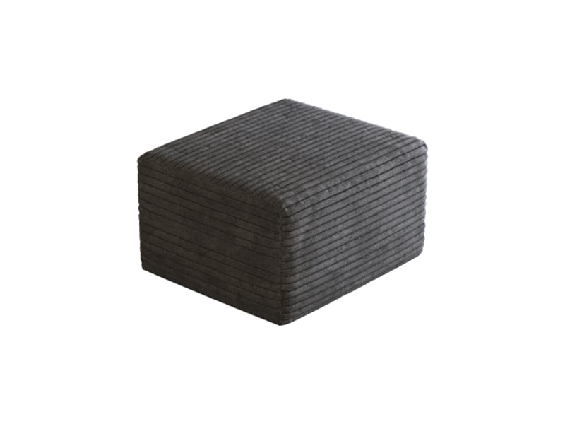  Pouf d'appoint gris foncé – ottoman moderne pour salon, déco chic  - Conforama A