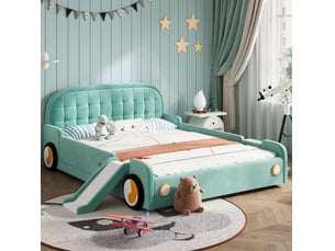 Lit super héros 140x200 cm <strong>OKWISH</strong>  <strong></strong> coloris vert