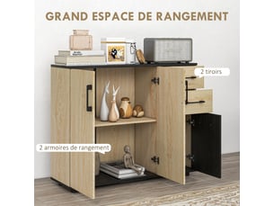 Buffet    <strong></strong> <strong></strong> - 90 cm coloris naturel 