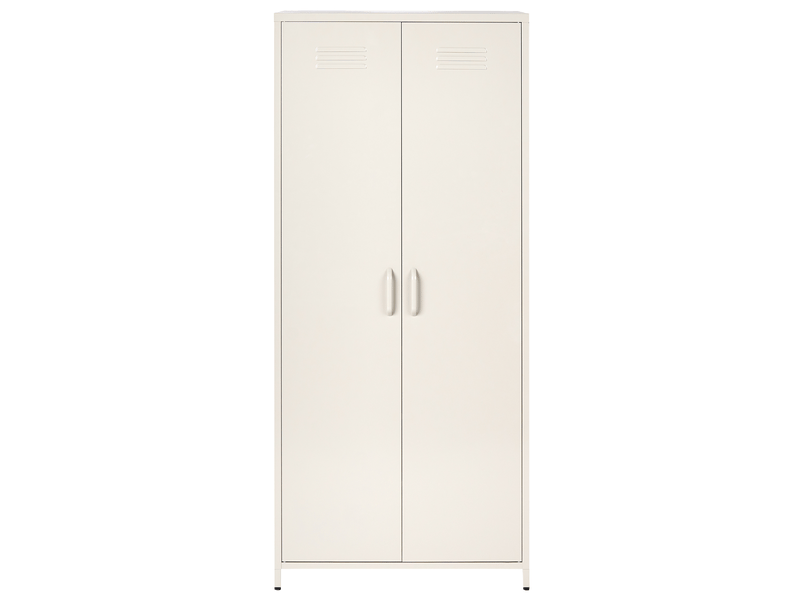 Meuble de rangement varna métal beige clair  - Conforama D