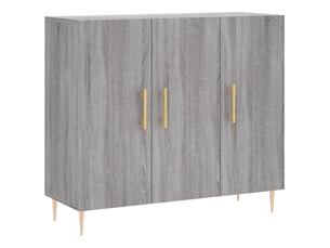 Buffet - bahut - meuble de rangement sonoma gris 90x34x80 cm bois d'ingénierie