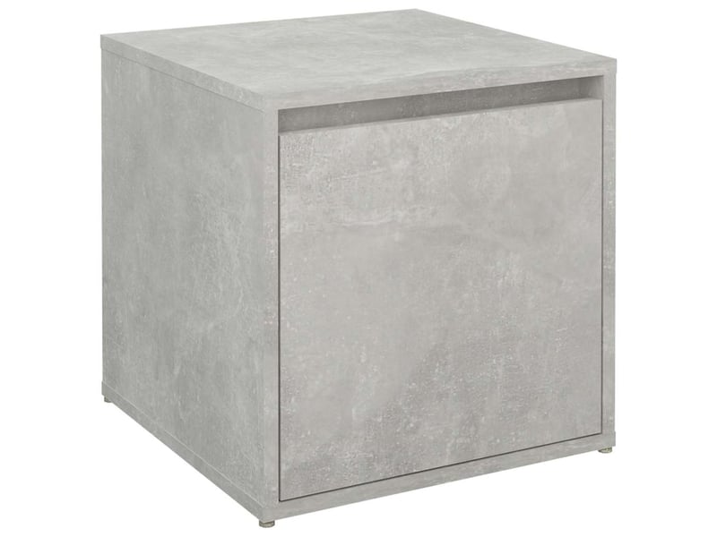  Boîte de rangement bureau gris béton 40,5x40x40 cm bois d'ingénierie  - Conforama A