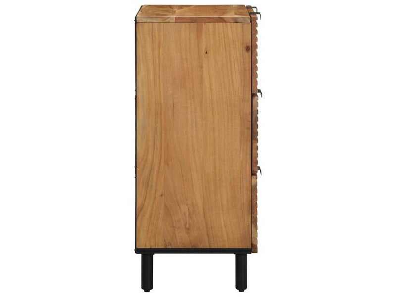  Ensemble de buffet - bahut - meuble de rangement 2 pc 120 x 33 x 75 cm bois d'acacia massif  - Conforama E