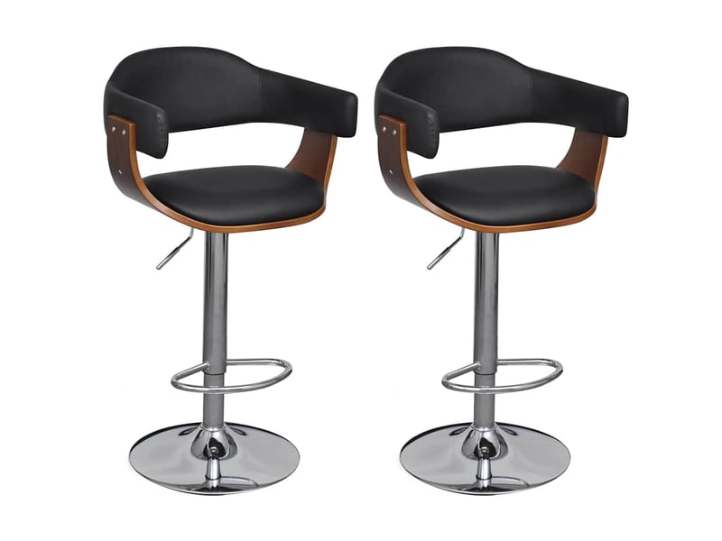  Lot de 2 tabouret de bar, chaise de bar similicuir  - Conforama B