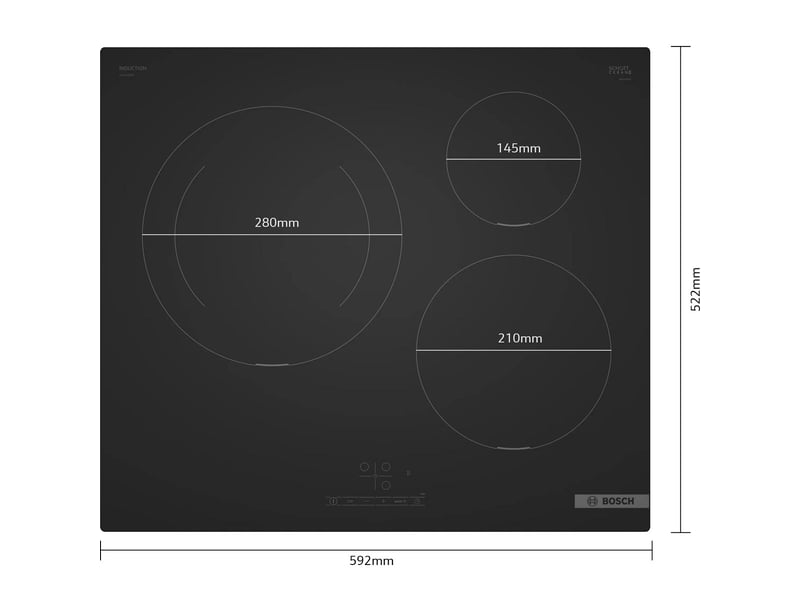  Bosch - table induction  pij61abb5e - PIJ61ABB5E - Conforama D