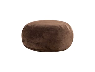Fauteuil poire convertible 1 place marron 120 x 120 cm, pliable et confortable pour lire ou recevoir