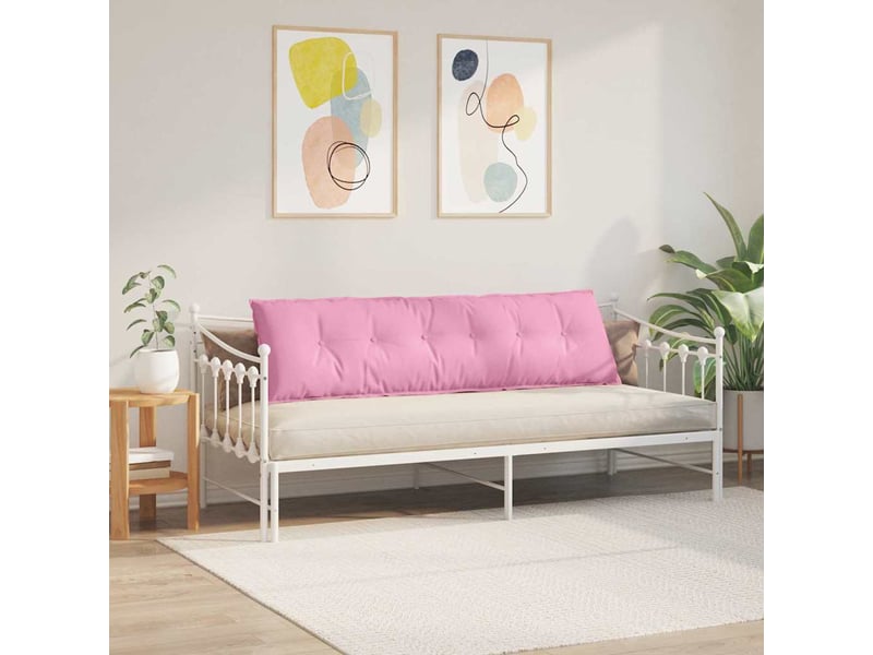 Coussin de dos, coussin de dossier rose 180 x 19 x 50 cm tissu cf54974 - Conforama D