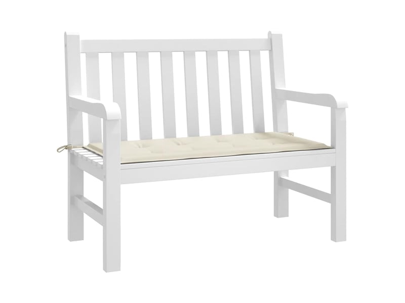  Coussin de banc de jardin, coussin d'assise crème 100x50x3 cm tissu oxford cf52710  - Conforama C