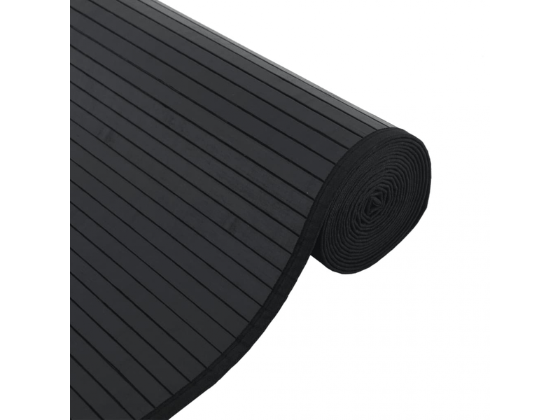  Tapis rectangulaire en bambou noir 70x300 cm - comfortxl - 376876 376876 - Conforama D