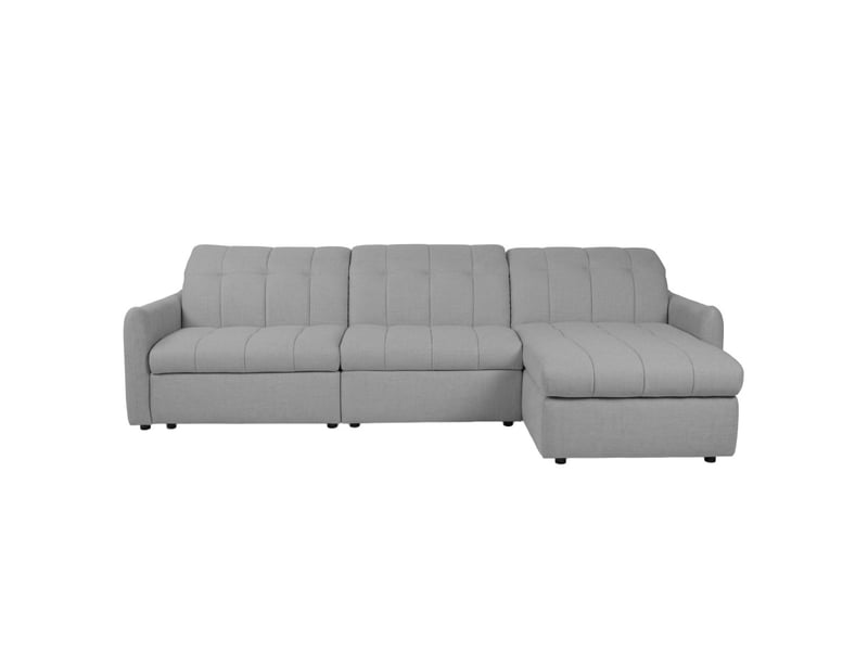  Canapé d'angle convertible roma avec relax électrique en tissu - gris foncé ROMA - Conforama A