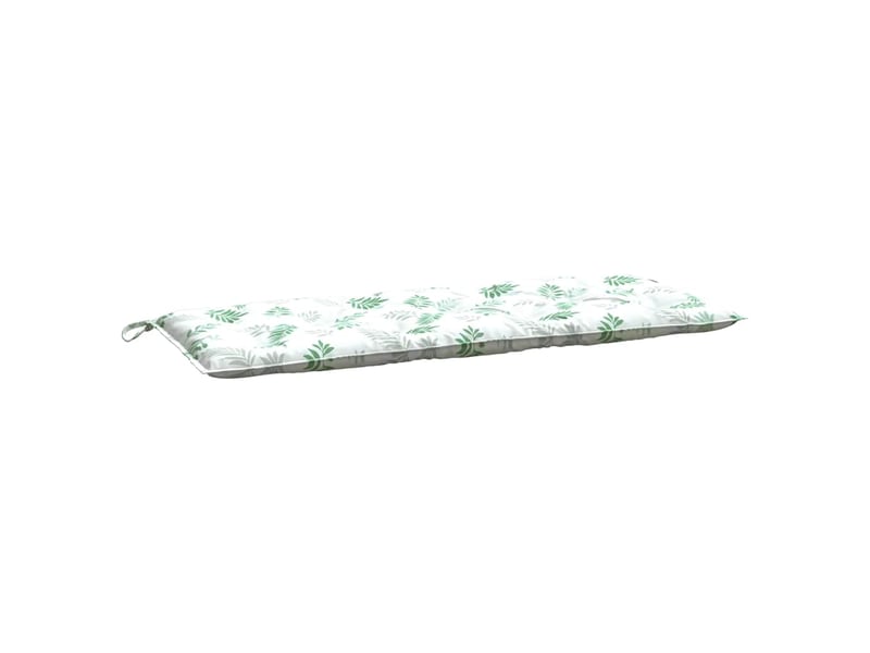  Lot de 2 coussins de banc de jardin, coussins d'assise motif de feuilles tissu cf58668  - Conforama E