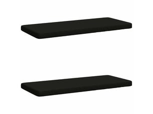 Lot de 2 coussins de banc, coussins d'assise vught 100 % polyester noir cf58017
