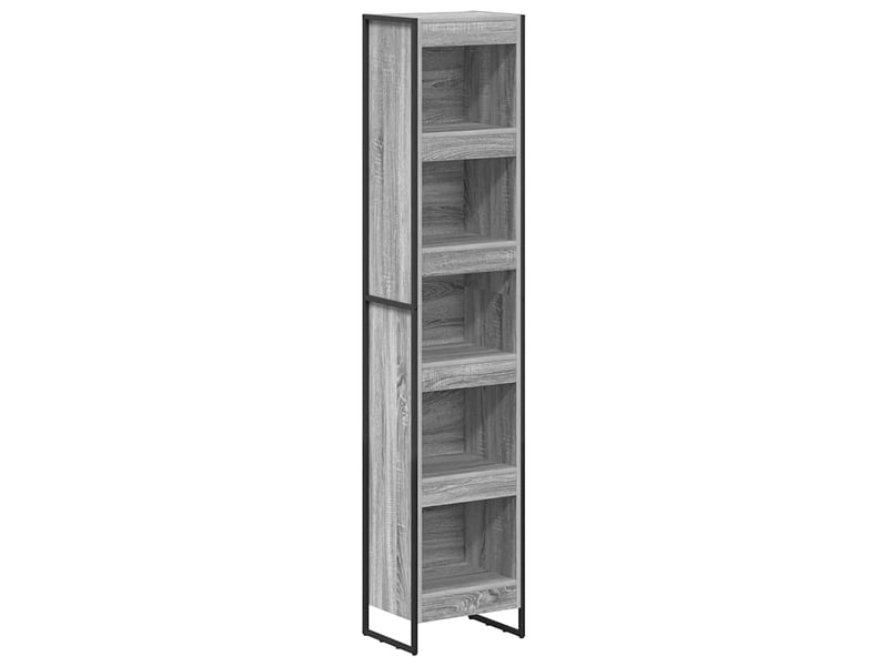 Bibliothèque, armoire à livres 40 x 30 x 189,5 cm bois d'ingénierie gris sonoma - Conforama A
