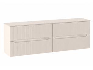 Meuble sous vasque suspendu avec plan 4t novo l.160 cm cachemire mat
