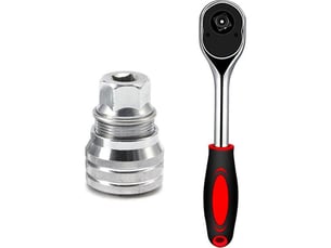 Jeu de valve de lumière solaire de 2 composants, tortue, moteur de 38 de pouce, 10-19 mm, régulateur de bouton a.