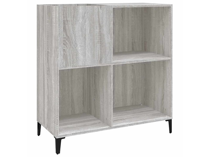  Armoire à disques, armoire de rangement sonoma gris 84,5x38x89 cm bois d'ingénierie shl818  - Conforama A