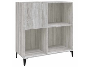 Armoire à disques, armoire de rangement sonoma gris 84,5x38x89 cm bois d'ingénierie shl818