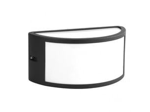 Applique extérieure fabrilamp ara coloris noir 1 x e27 ip44 13 x 25 x 12 cm