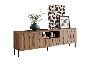 Meuble tv coloris naturel 160 cm   