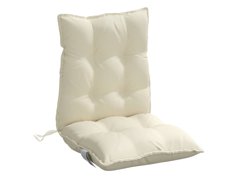  Lot de 6 coussins d'extérieur, coussins de chaise crème 100 x 50 x 7 cm cf56432  - Conforama E