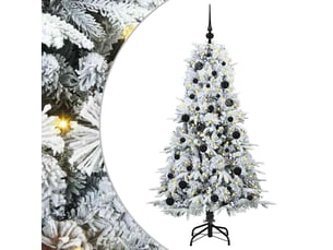 Sapin de noël - arbre de noël artificiel à branches articulées blanc 150 cm