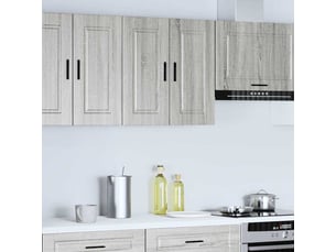 Meuble de rangement, armoire murale de cuisine porto sonoma gris bois d'ingénierie shl4116