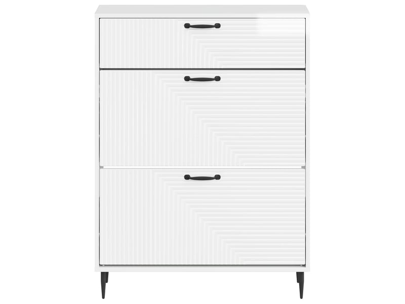  Meuble à chaussures, armoire à chaussures haarlem 78x24x103 cm bois d'ingénierie shl1561  - Conforama D