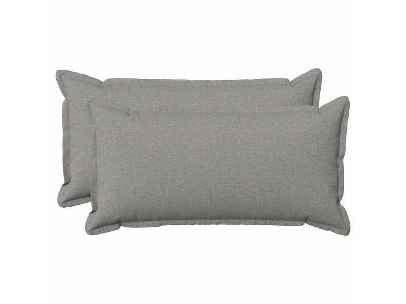 Lot de 2 coussins, coussins décoratifs houten gris nuage lin synthétique cf56492 - Conforama B