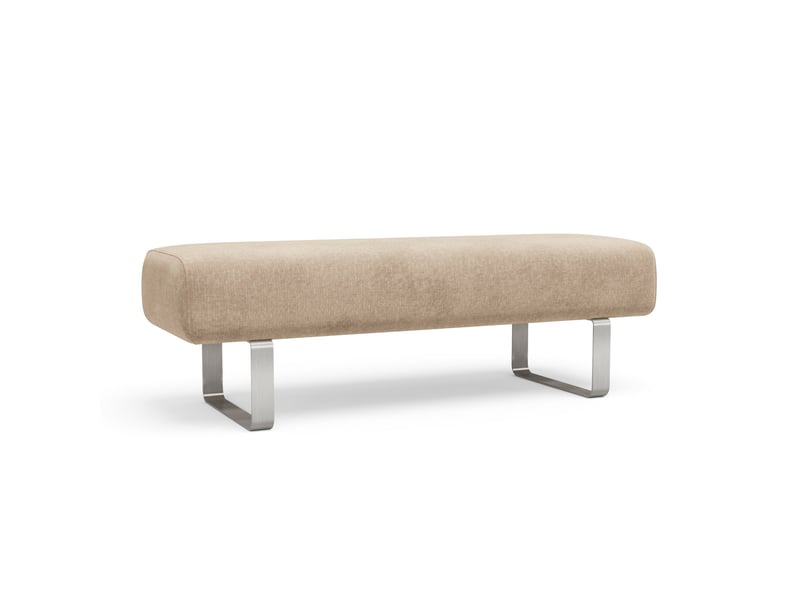  Banc en velours chenillé beige foncé noxx B1VCBF - Conforama A
