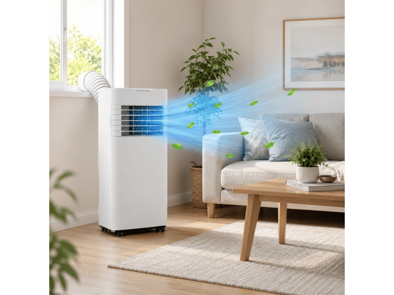  Climatiseur mobile - blanc - 9000 btuh - 2 vitesses - 12 à 18 m²  - Conforama B
