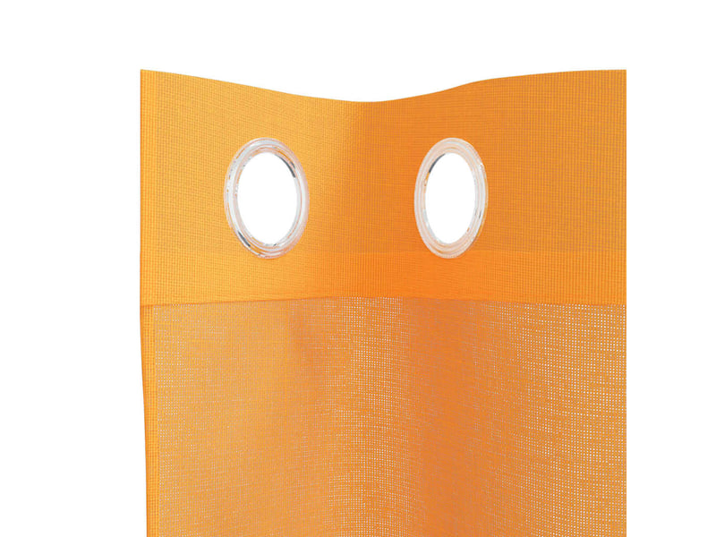  Lot de 2 rideaux en voile, voilages avec œillets orange 140x300 cm cf44395  - Conforama E