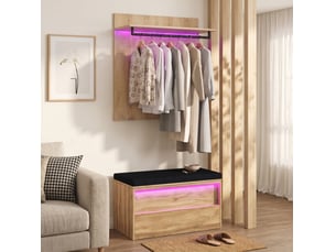 Armoire 1 porte(s) abattante <strong>MODFU</strong> <strong></strong> coloris bicolore largeur 90 cm