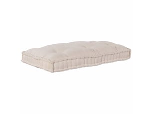 Coussin de canapé sur palette, coussin de chaise crème 120 x 80 x 12 cm tissu cf54215