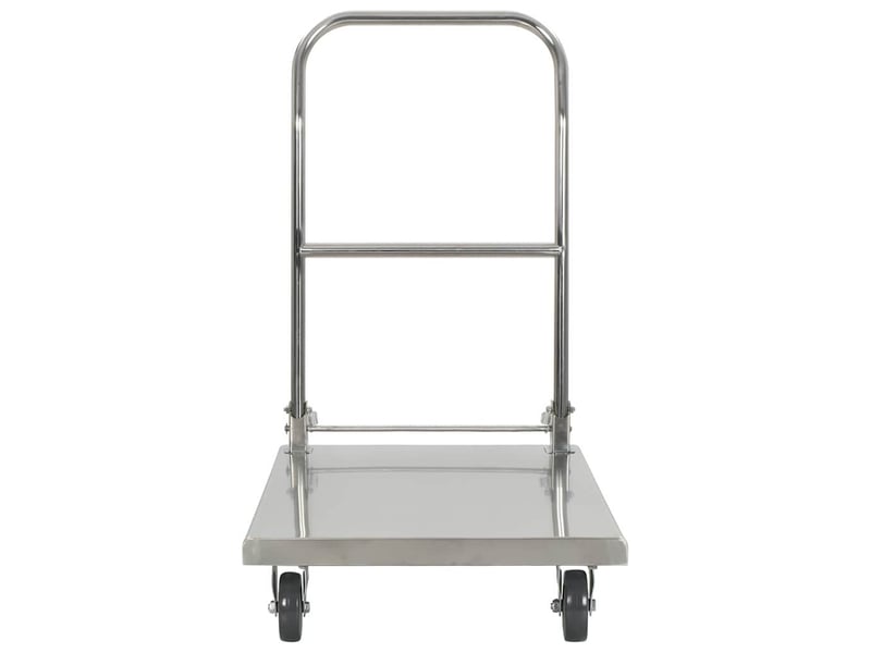  Desserte de cuisine, chariot à plateforme argenté 82x53x86 cm acier inoxydable  - Conforama C