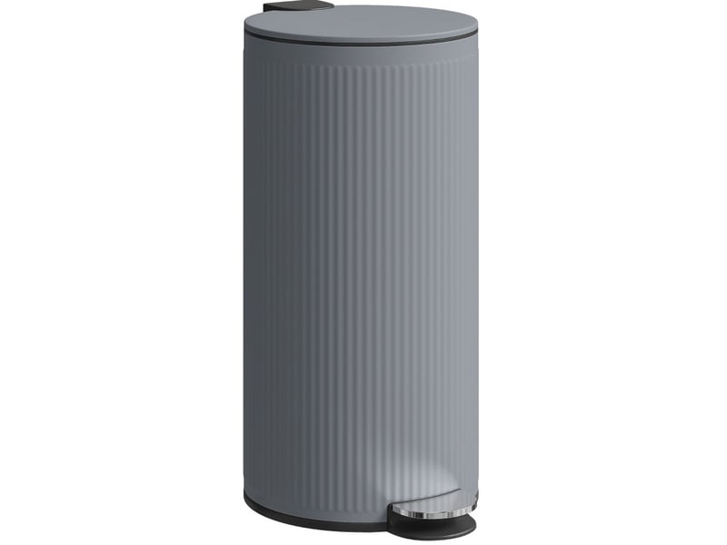  Poubelle à pédale 30 l 36 x 30 x 60,5 cm gris foncé  - Conforama A
