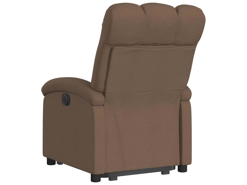 Fauteuil inclinable électrique, fauteuil relax salon marron tissu shl79381 - Conforama E