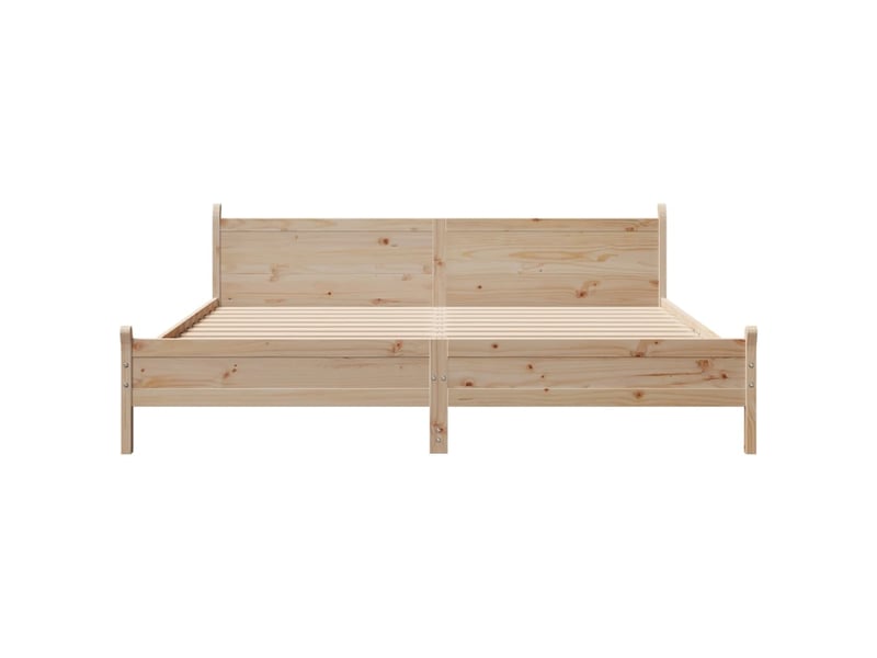  Lit double- lit adulte -  cadre de lit sans matelas 180x200 cm bois massif de pin  - Conforama C