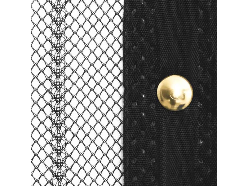 Lot de 2 rideaux de porte contre insectes, moustiquaire 210x100cm magnétique noir cf43612 - Conforama D