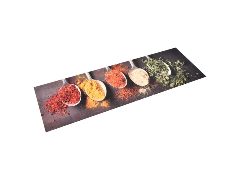  Tapis rectangulaire lavable 150 x 45 cm absorption rapide anti-dérapant style moderne en polyamide gris 02_0046540  - Conforama B