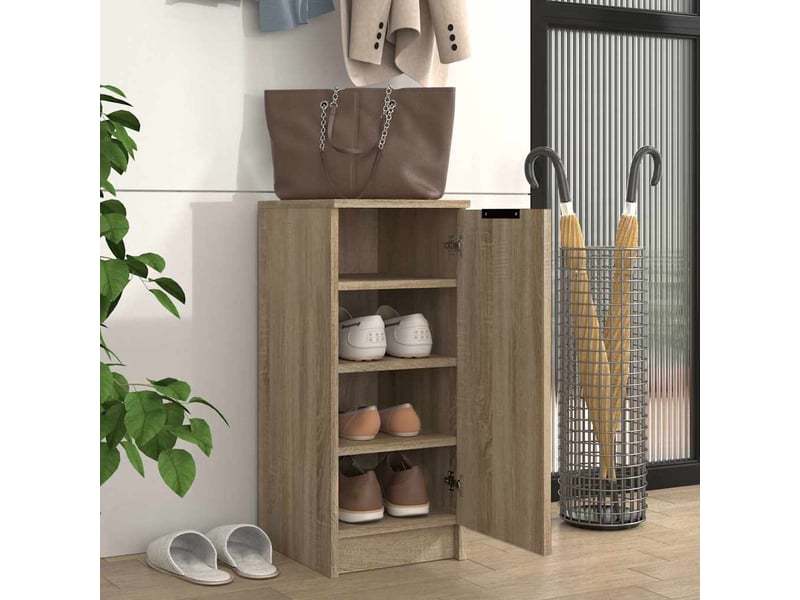  Meuble à chaussure, armoire à chaussures chêne sonoma 30x35x70 cm bois d'ingénierie  - Conforama C