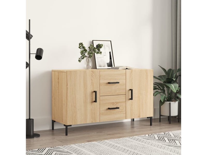  Buffet - bahut - meuble de rangement chêne sonoma 100x36x60 cm bois d'ingénierie  - Conforama B