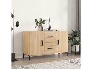 Buffet - bahut - meuble de rangement chêne sonoma 100x36x60 cm bois d'ingénierie
