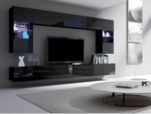 Meuble tv coloris noir 45 cm <strong></strong>  <strong></strong>
