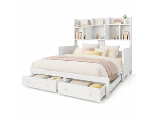 Lit extensible 90x190 cm    coloris blanc
