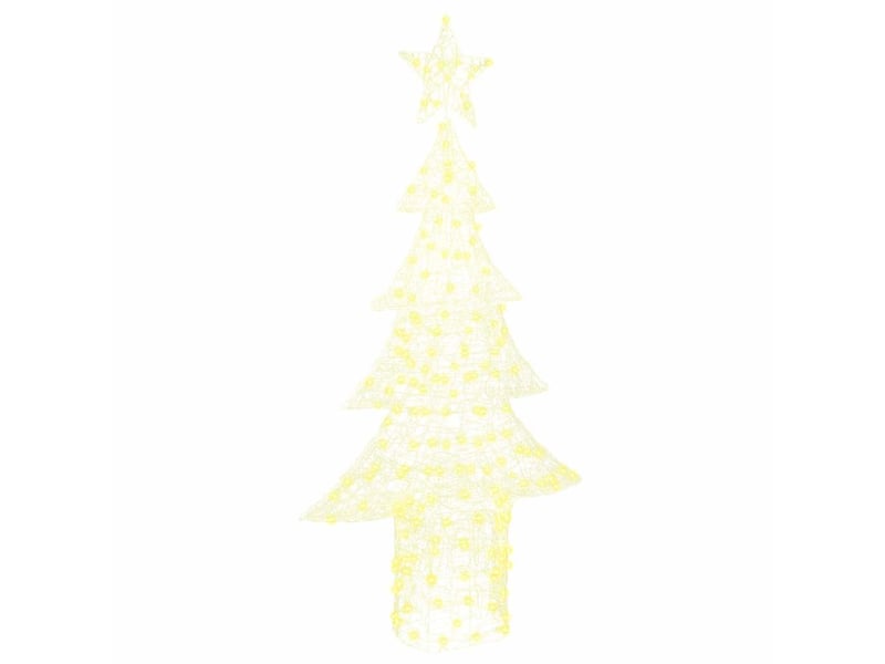  Sapin de noël, arbre de noël 240 led blanc chaud 150 cm acrylique cf60957  - Conforama A