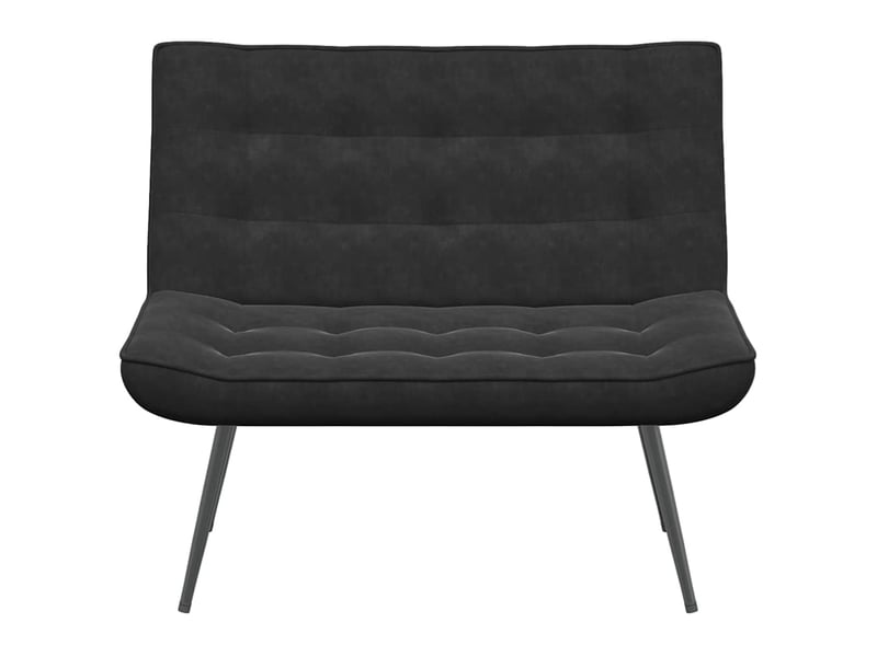  Banc chambre, banc de lit noir 110x74x84 cm velours  - Conforama D