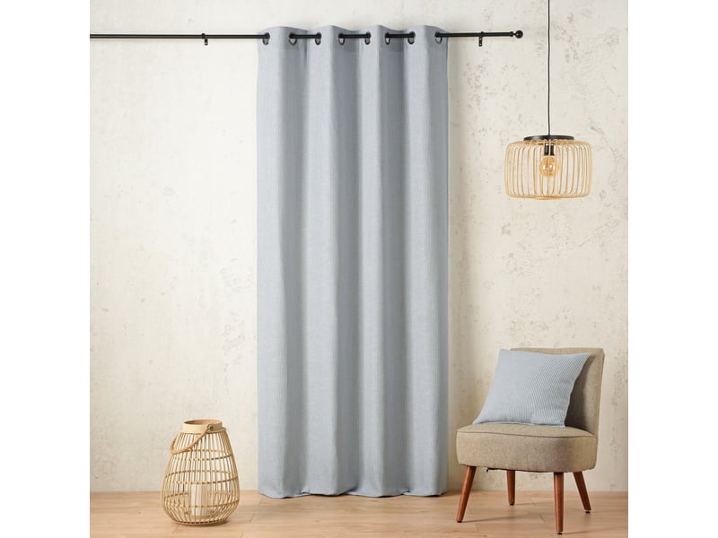  Rideau tamisant à œillets rayé 140x260 cm  - Conforama A